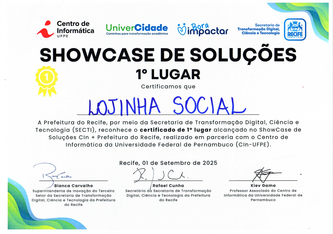 Apresentação Showcase